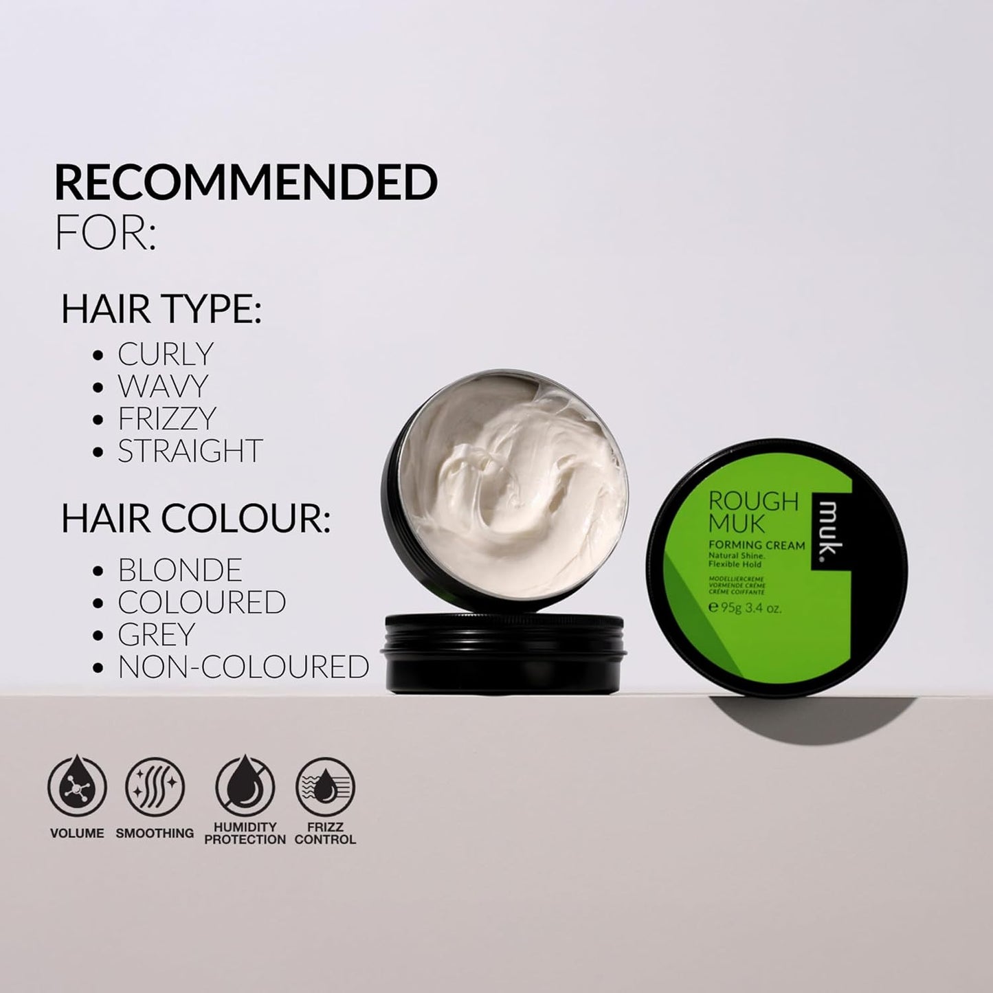 Rough Muk Forming Cream Flexible Hold Natural Shine