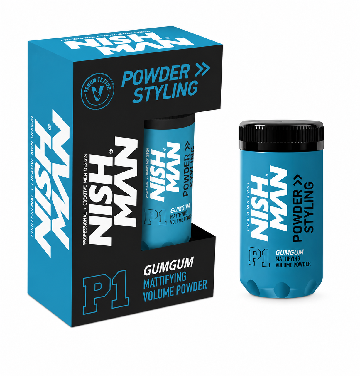 Nishman Hair Styling Powder P1 Gum Gum Matte Volume 20g