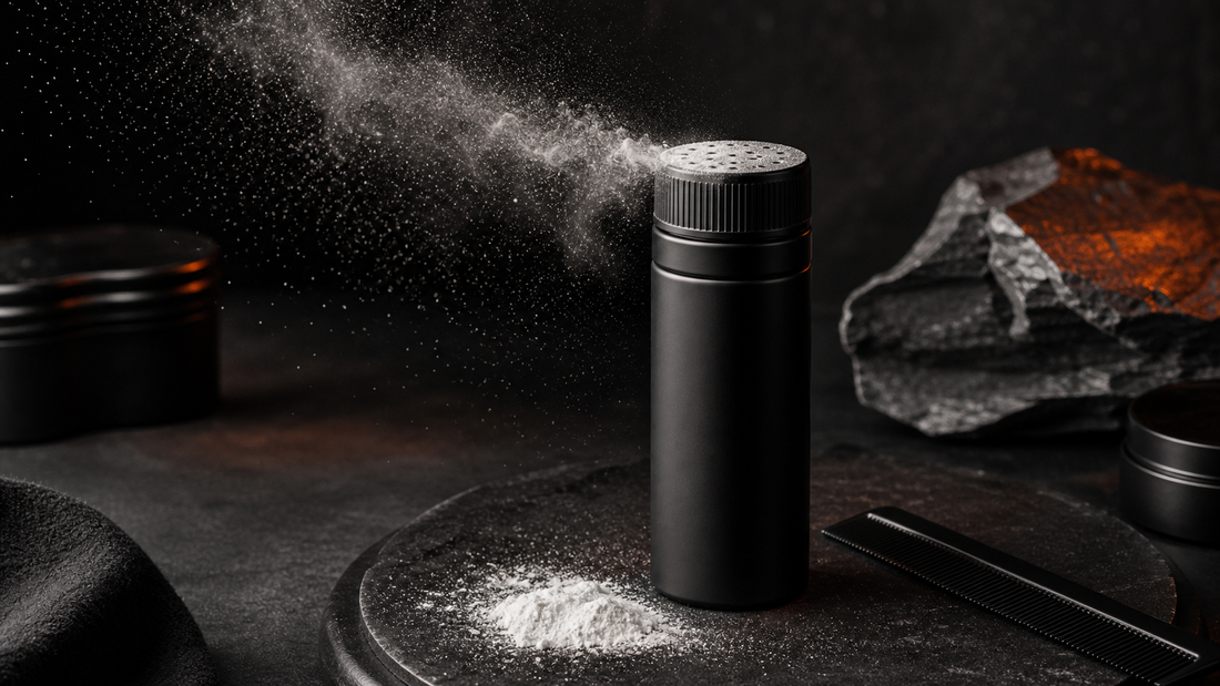 Hair styling powder for men in Cyprus with matte volume and texture
