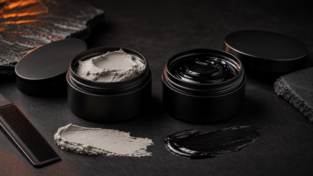 Matte and high shine hair styling products for men in Cyprus