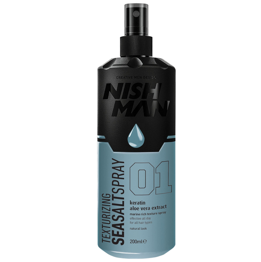 Nishman keratin aloe sea salt spray 200ml volume texture