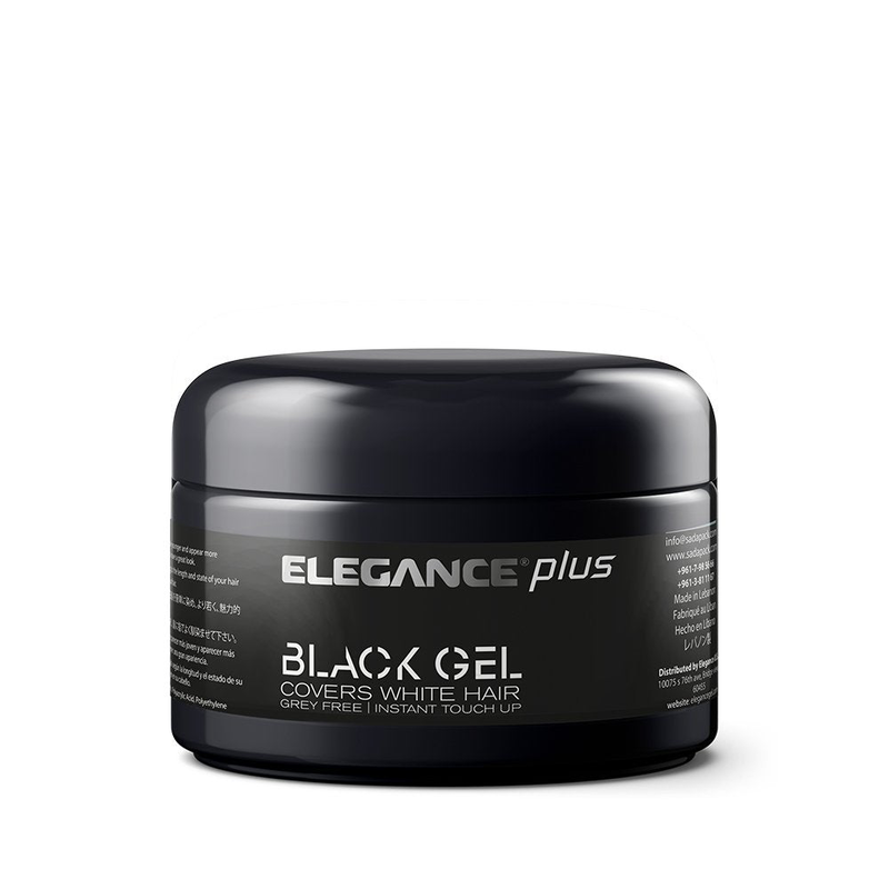 Elegance Plus Μαύρο Τζελ Μαλλιών Καλύπτει τα Γκρίζα Μαλλιά 100ml