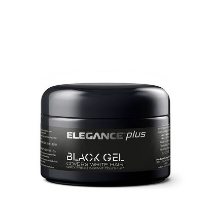 Elegance Plus Μαύρο Τζελ Μαλλιών Καλύπτει τα Γκρίζα Μαλλιά 100ml