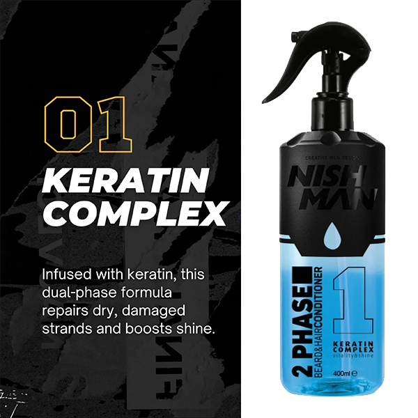 Keratin hair repair conditioner spray