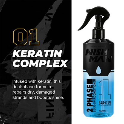 Keratin hair repair conditioner spray