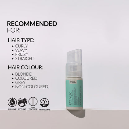 Fat Muk Hair Styling Powder Ματ Όγκος 12g