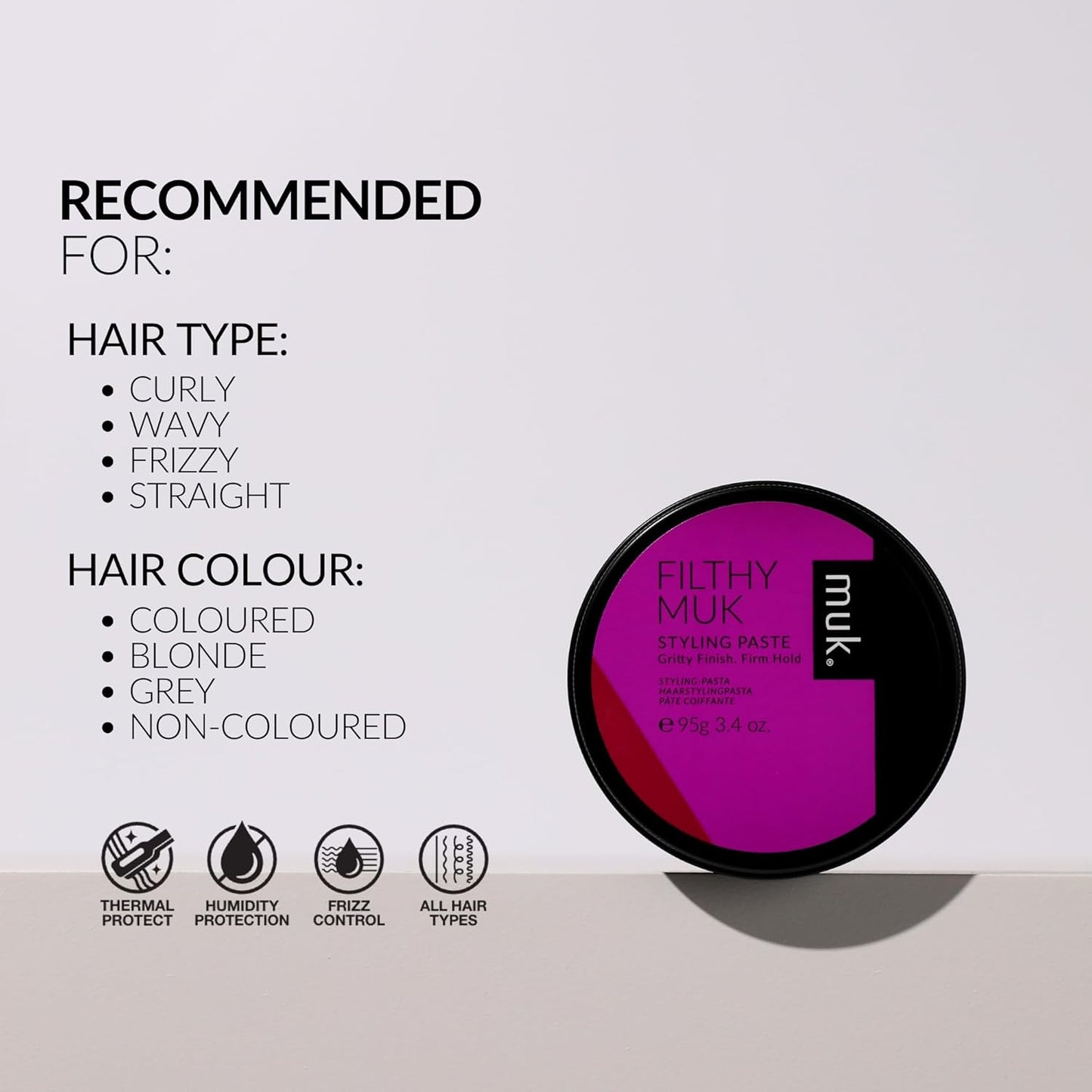 Filthy Muk Styling Paste Δυνατό Κράτημα Με Ματ Αποτέλεσμα