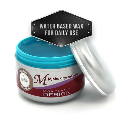 Hair wax strong hold glossy finish Mon Platin product
