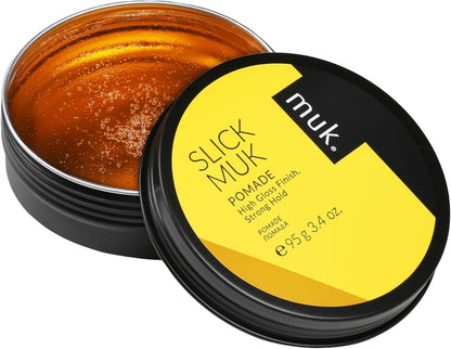 Muk pomade shiny slick hairstyle product