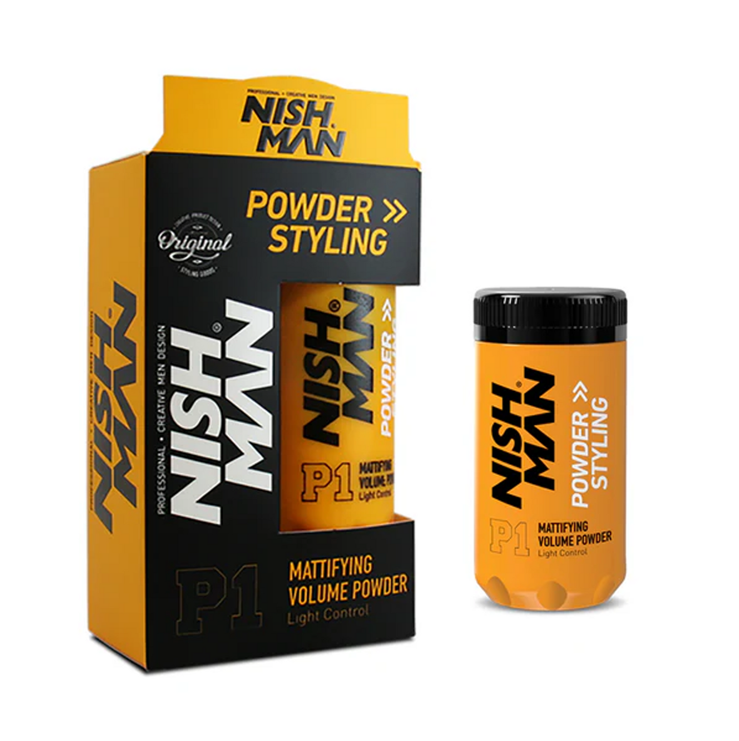 Hair powder matte finish lightweight styling product