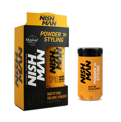 Hair powder matte finish lightweight styling product