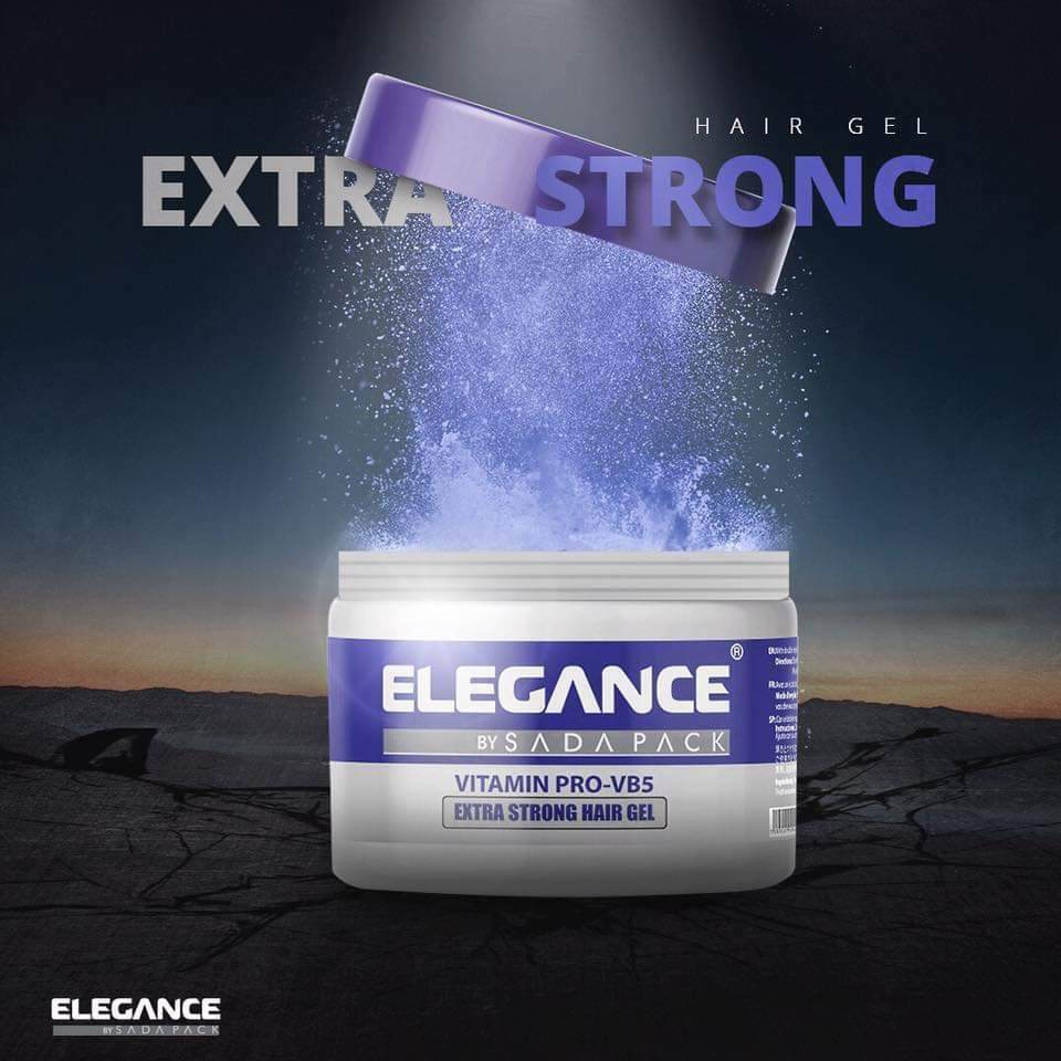 Elegance Hair Gel Δυνατό Κράτημα με Βιταμίνες 250ml