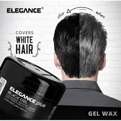 Elegance Plus Μαύρο Τζελ Μαλλιών Καλύπτει τα Γκρίζα Μαλλιά 100ml