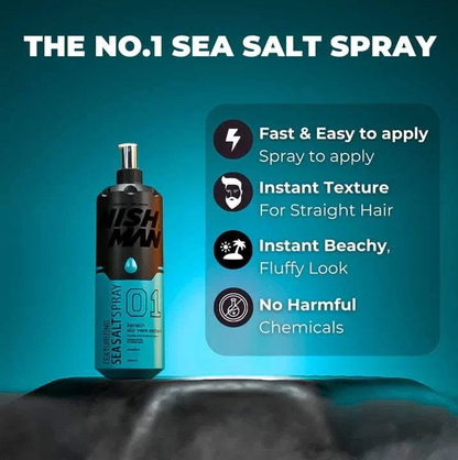 Sea salt spray with argan oil hair nourishment product