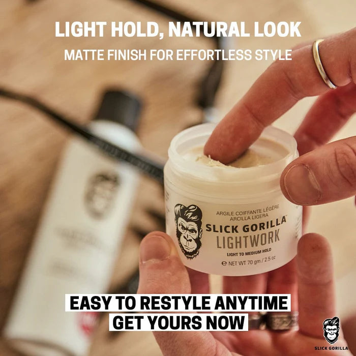 Slick Gorilla Lightwork Hair Clay Matte Finish 70g